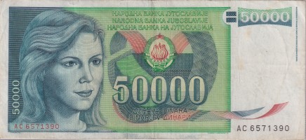 50000 dinara - Yugoslavia