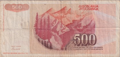 500 dinara - Yugoslavia