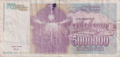 5000000 dinara - Yugoslavia
