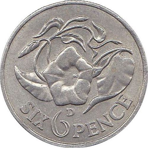 6 pence - Zambie