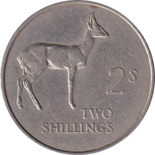 2 shillings - Zambie