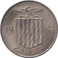 6 pence - Zambia