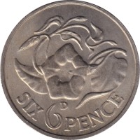 6 pence - Zambia