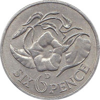 6 pence - Zambie