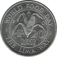 20 ngwee - Zambie