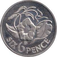 6 pence - Zambia