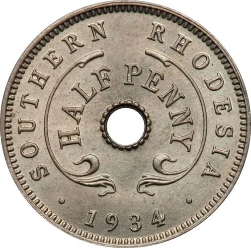 1/2 penny - Zimbabwé