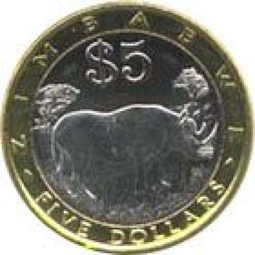 5 dollars - Zimbabwé