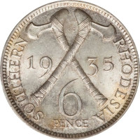 6 pence - Zimbabwe