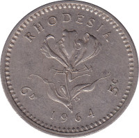 6 pence - Zimbabwe