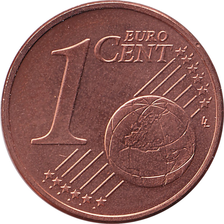 1 eurocent - Oak branch