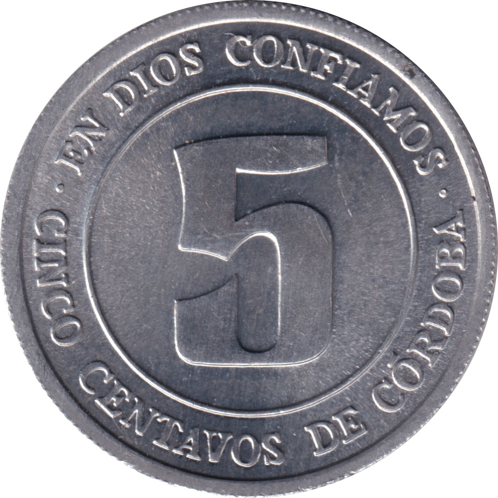 5 centavos - Emblème - Avec légende