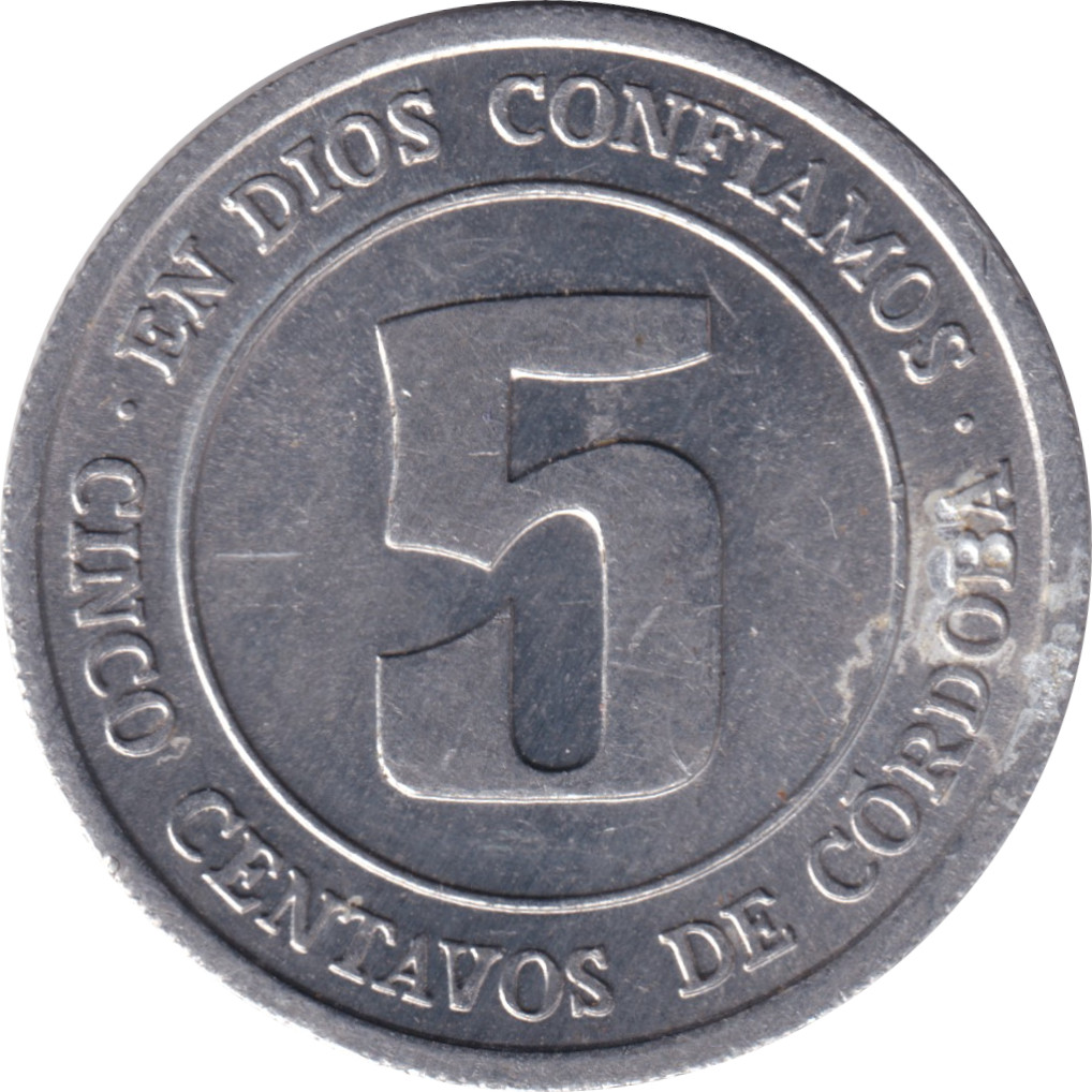 5 centavos - Emblème - Sans légende