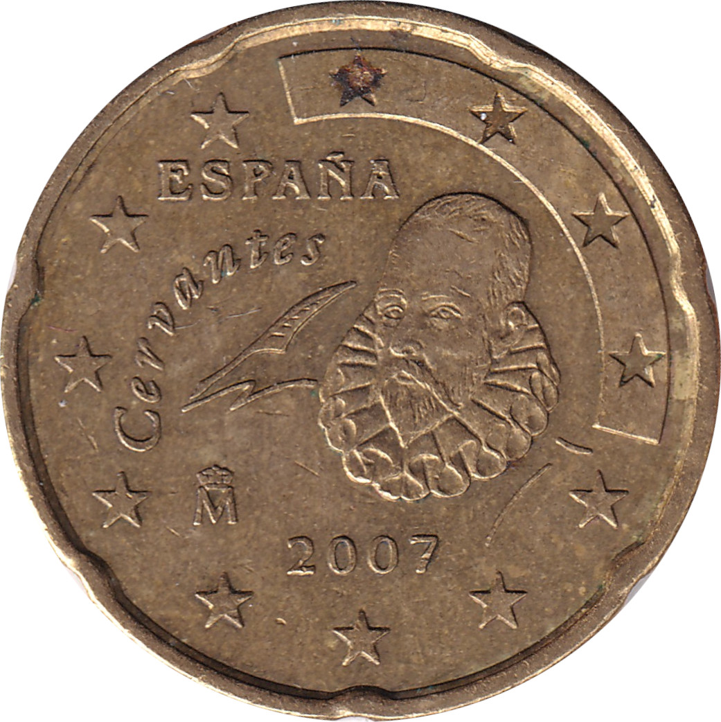 20 eurocents - Cervantés