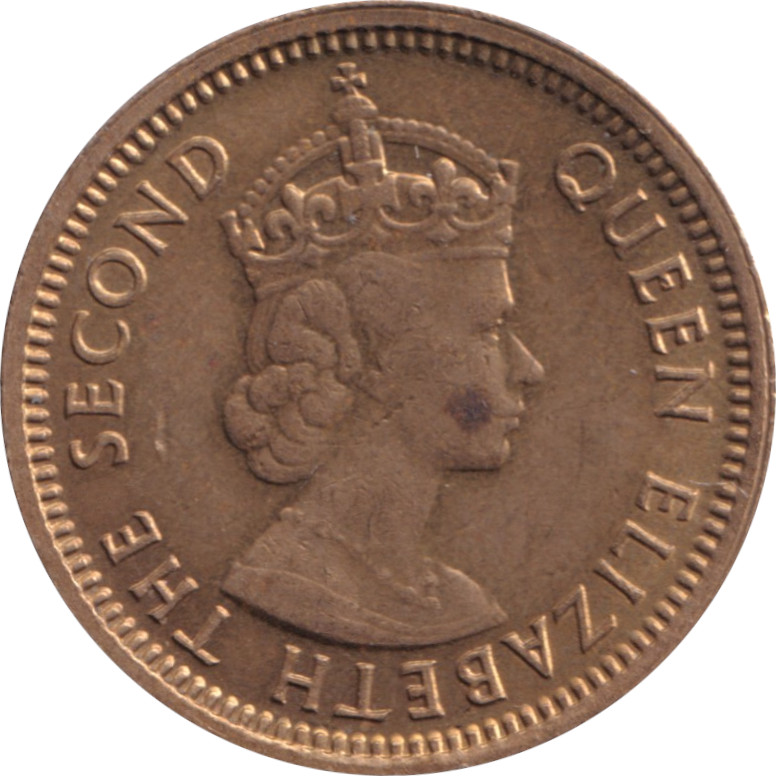 5 cents - Elizabeth II - Buste colonial