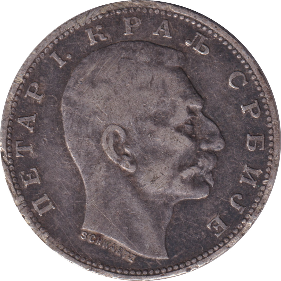 1 dinar silver - Pierre I