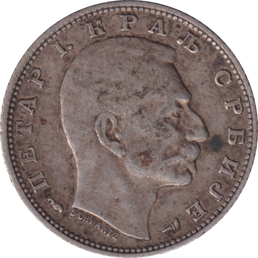 1 dinar silver - Pierre I