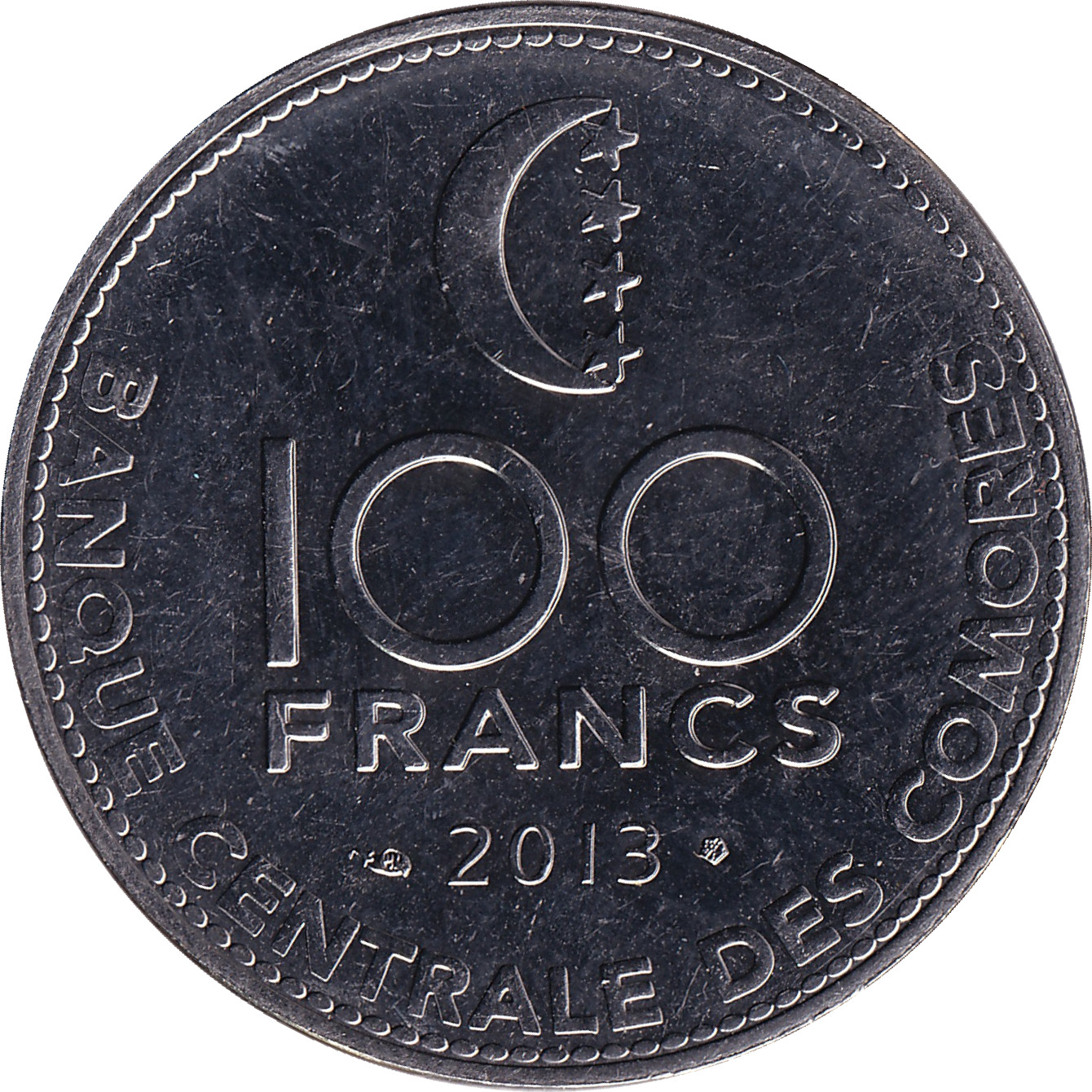 100 francs - Banque centrale - Acier inoxydable