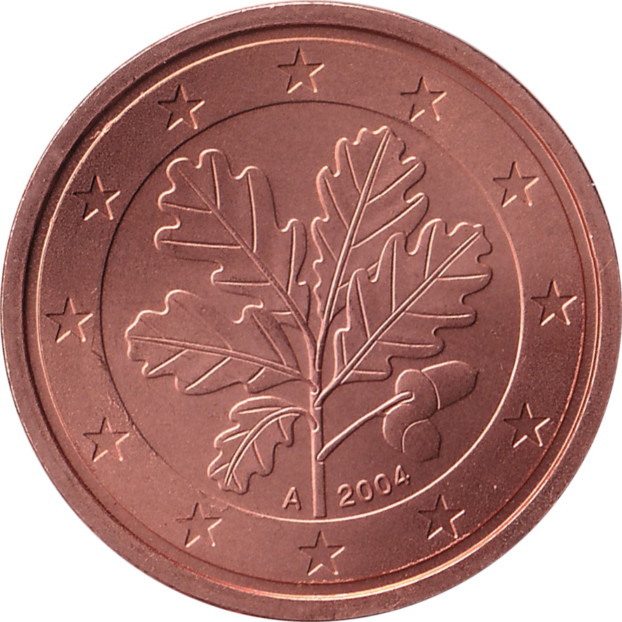 2 eurocents - Oak branch