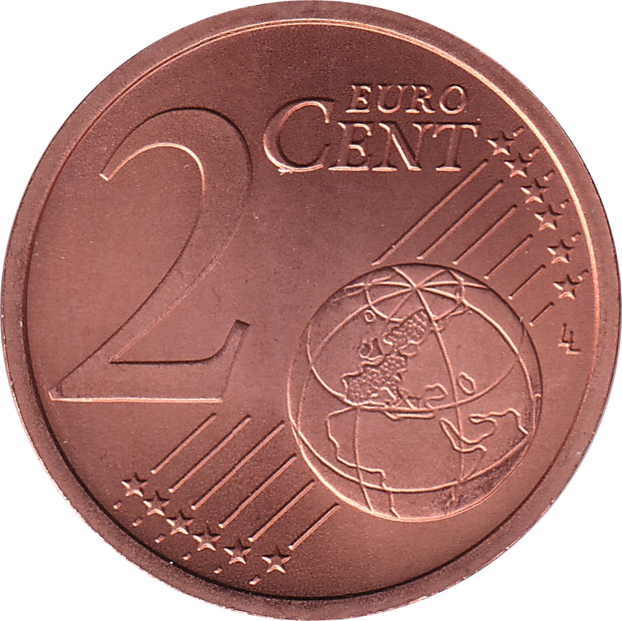 2 eurocents - Oak branch