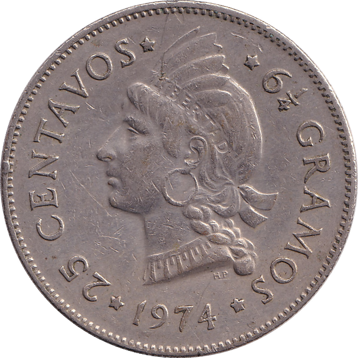 25 centavos - Princesse - Cupronickel