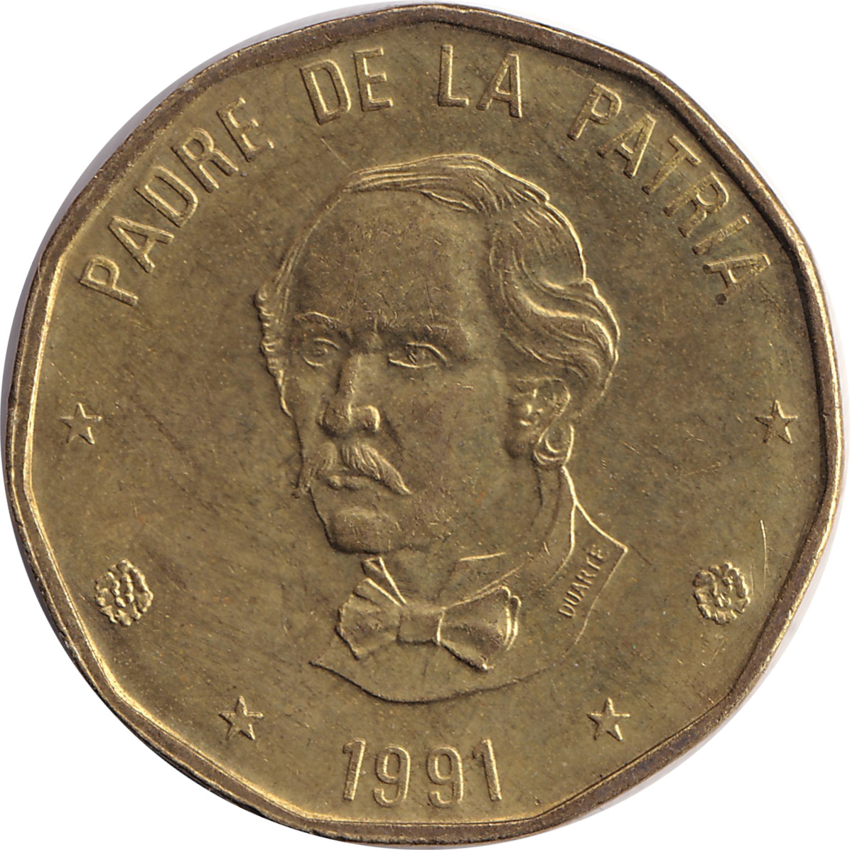 1 peso - Juan Pablo Duarte