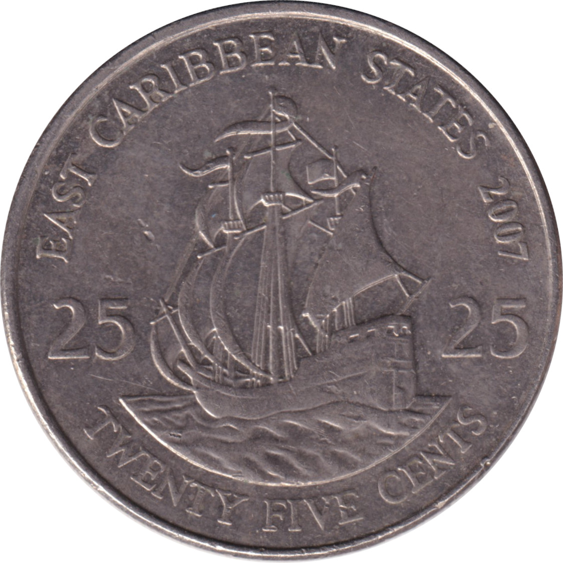 25 cents - Elizabeth II - Tête agée - Cupronickel