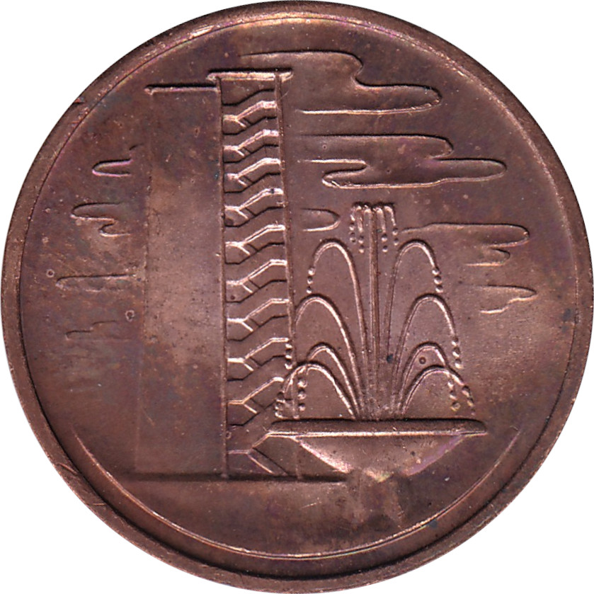 1 cent - Fontaine - Bronze