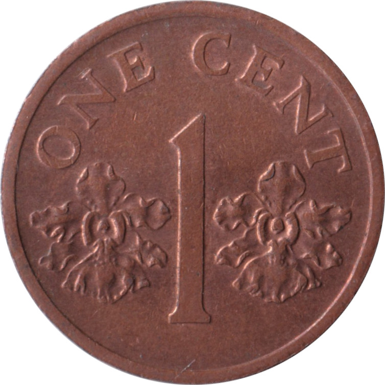 1 cent - Fleurs - High shield - Bronze