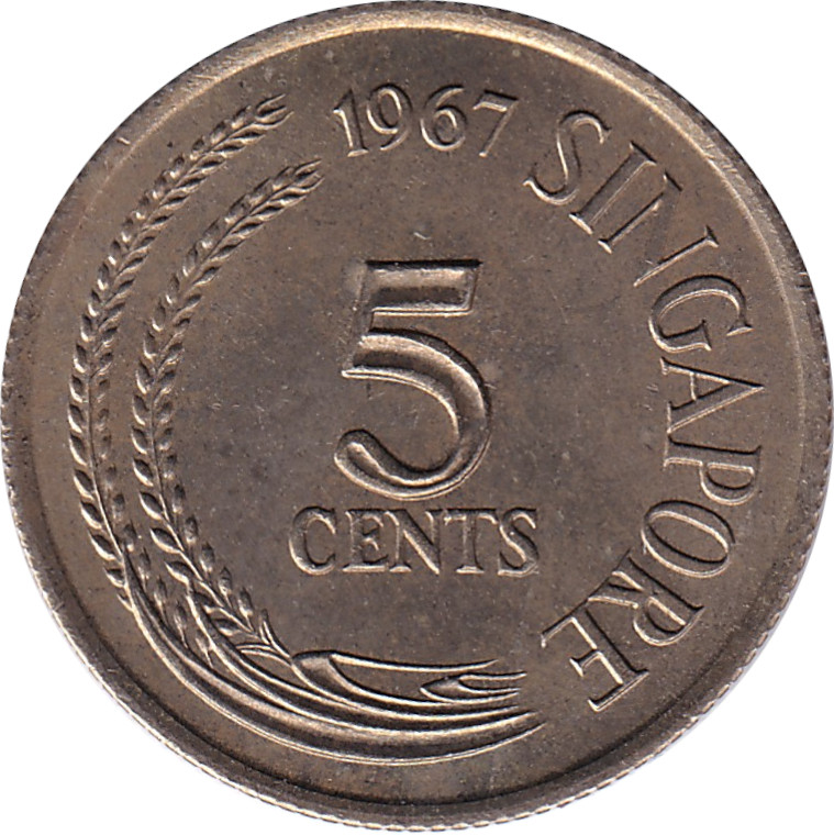 5 cents - Egret - Cupronickel