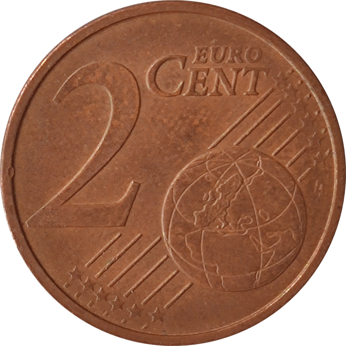 2 eurocents - Oak branch