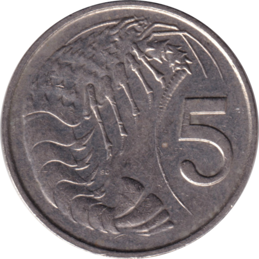 5 cents - Elizabeth II - Mature Bust - Cupronickel