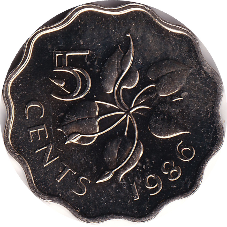 5 cents - Reine Dzeliwe - Cupronickel