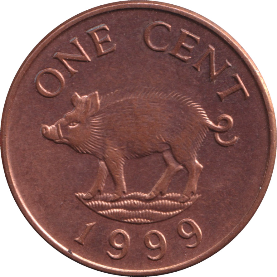 1 cent - Elizabeth II - Old head