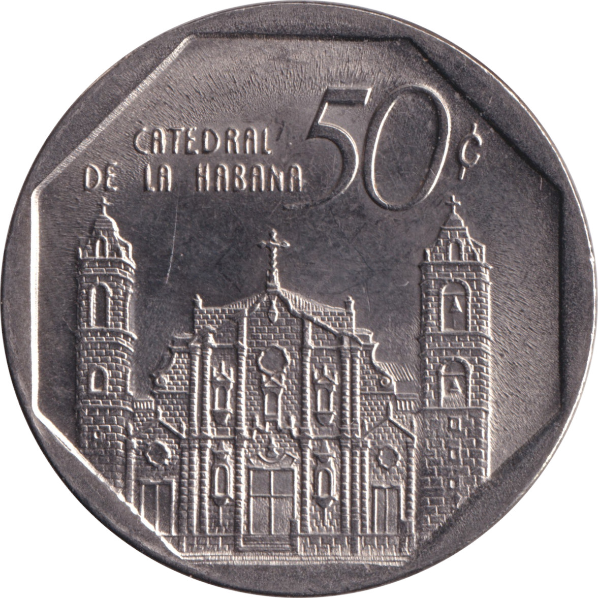 50 centavos - Cathédrale de la Havane