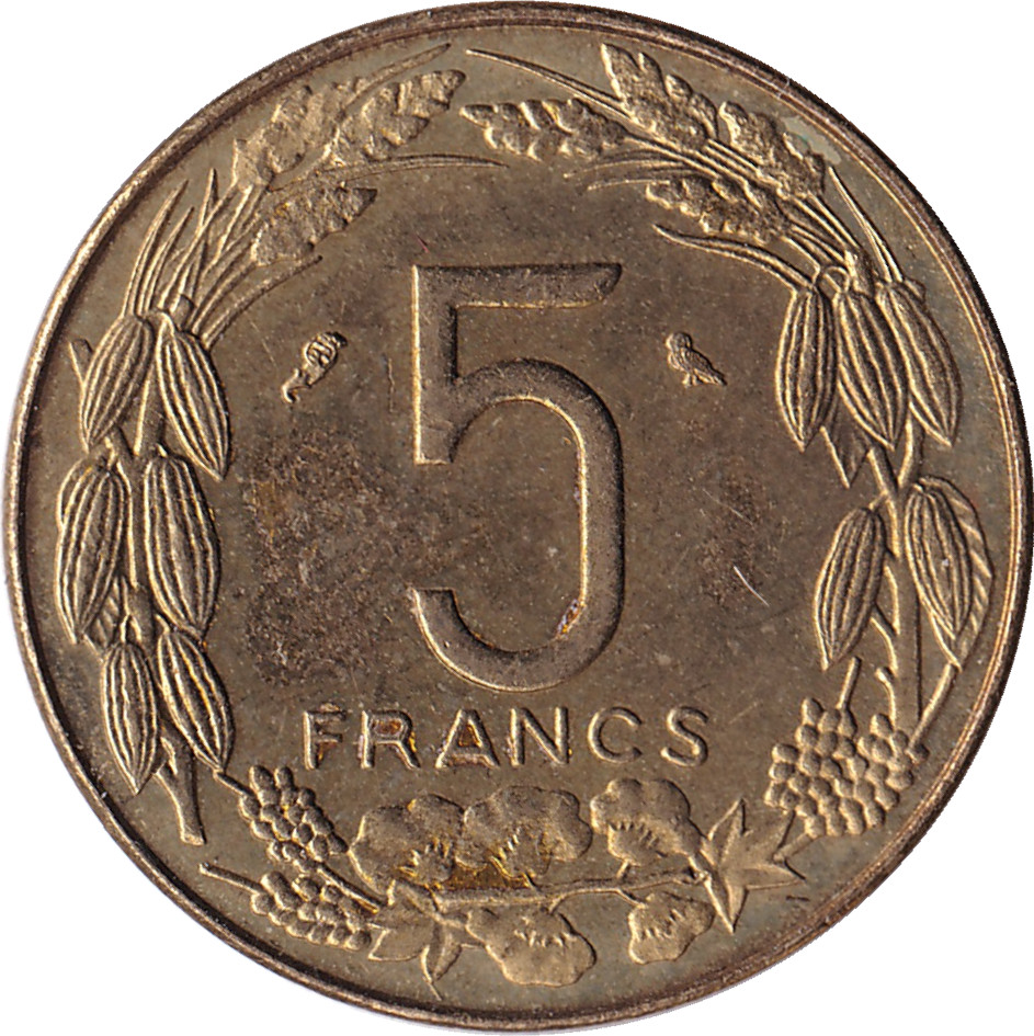 5 francs - Banque Centrale - Cameroun