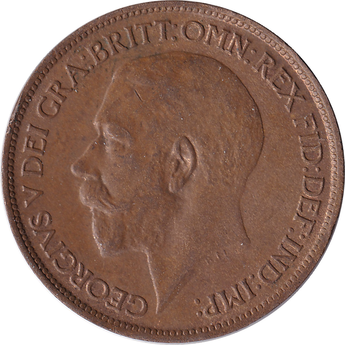 1/2 penny - George V