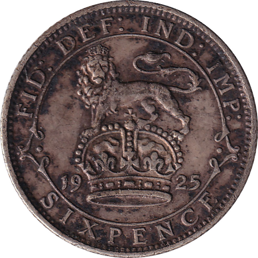 6 pence argent - Georges V