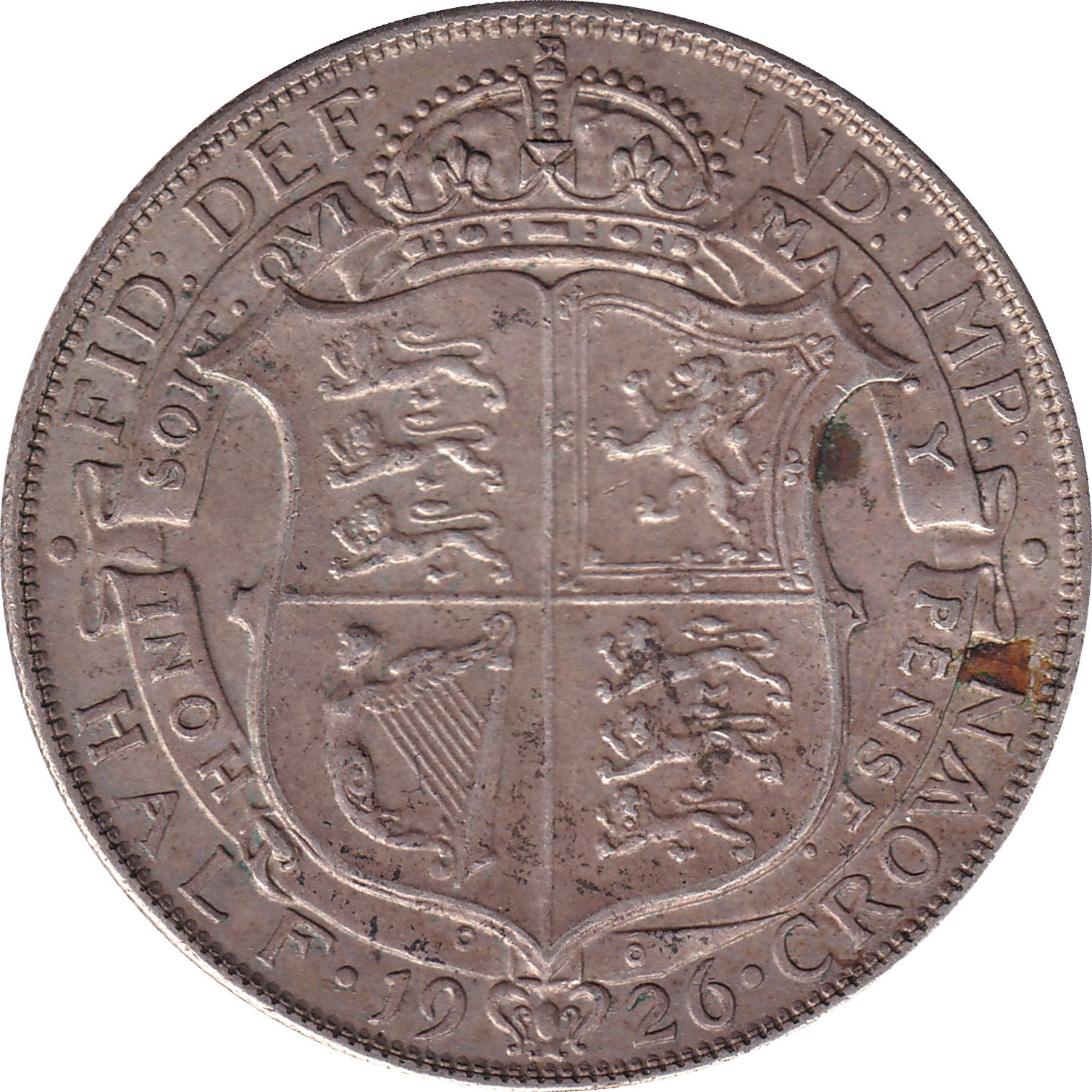 1/2 crown silver - George V