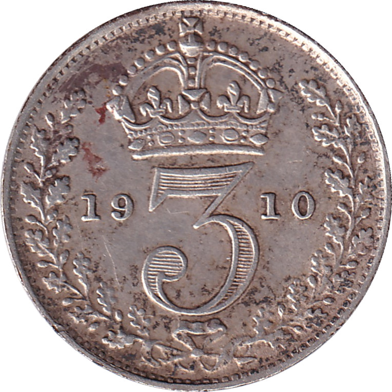 3 pence argent - Edouard VII