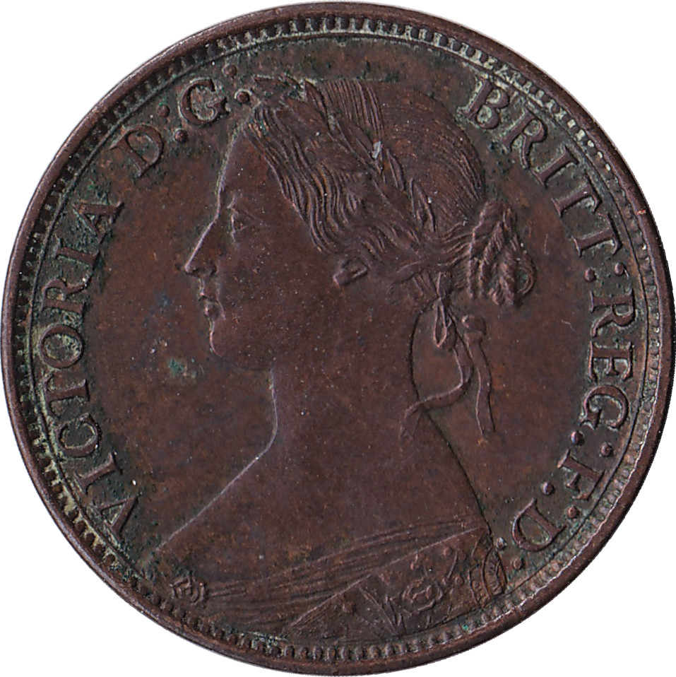 1 farthing - Victoria - Buste jeune