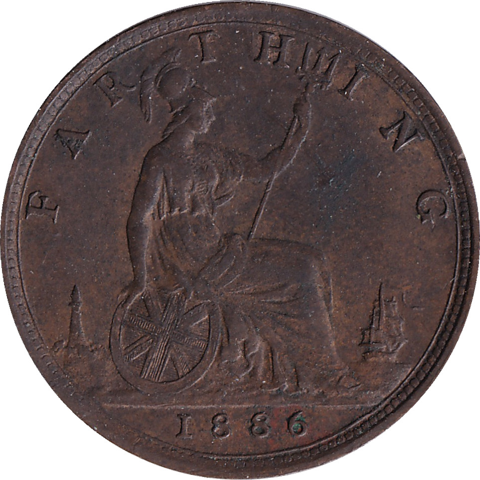 1 farthing - Victoria - Young bust