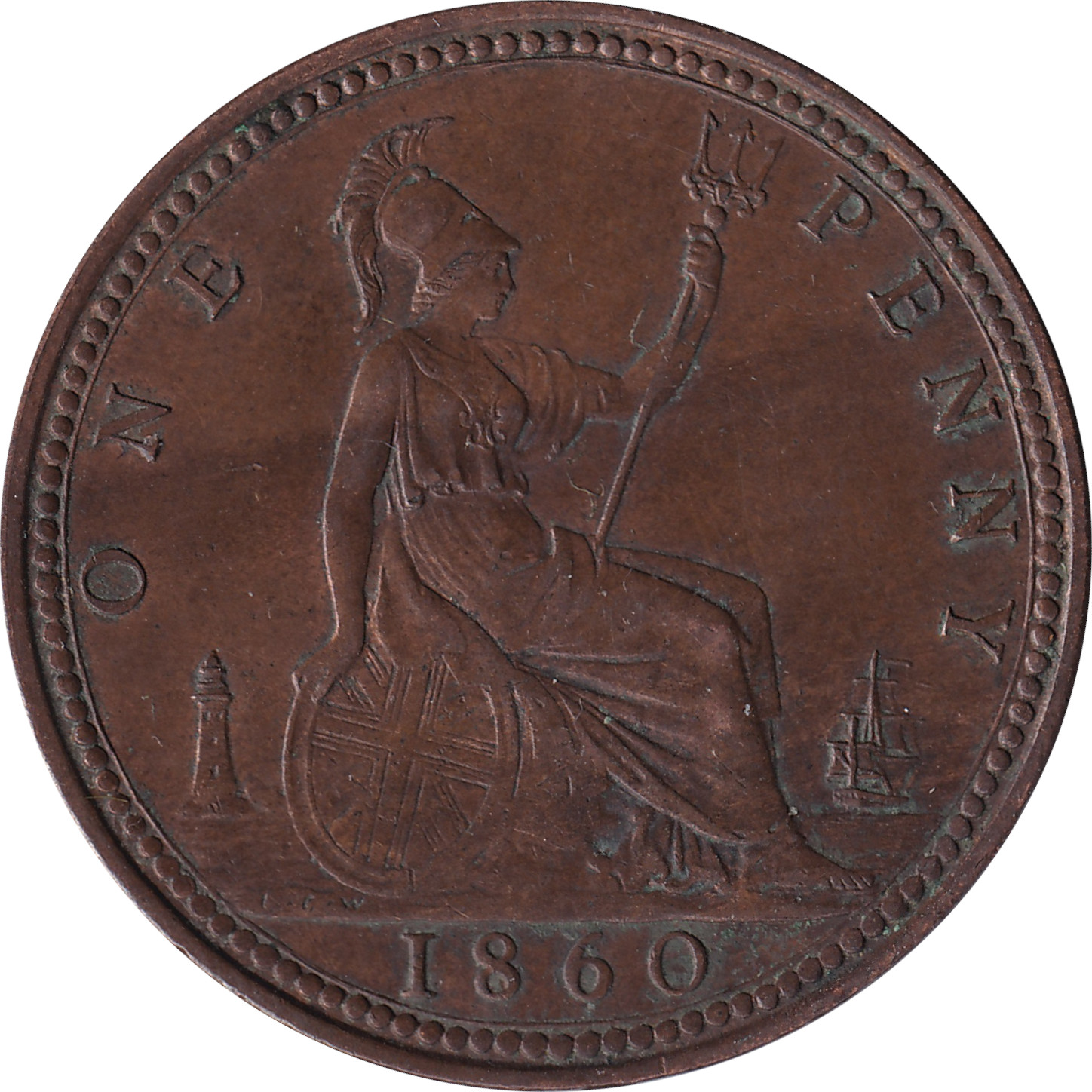 1 penny - Victoria - Mature bust