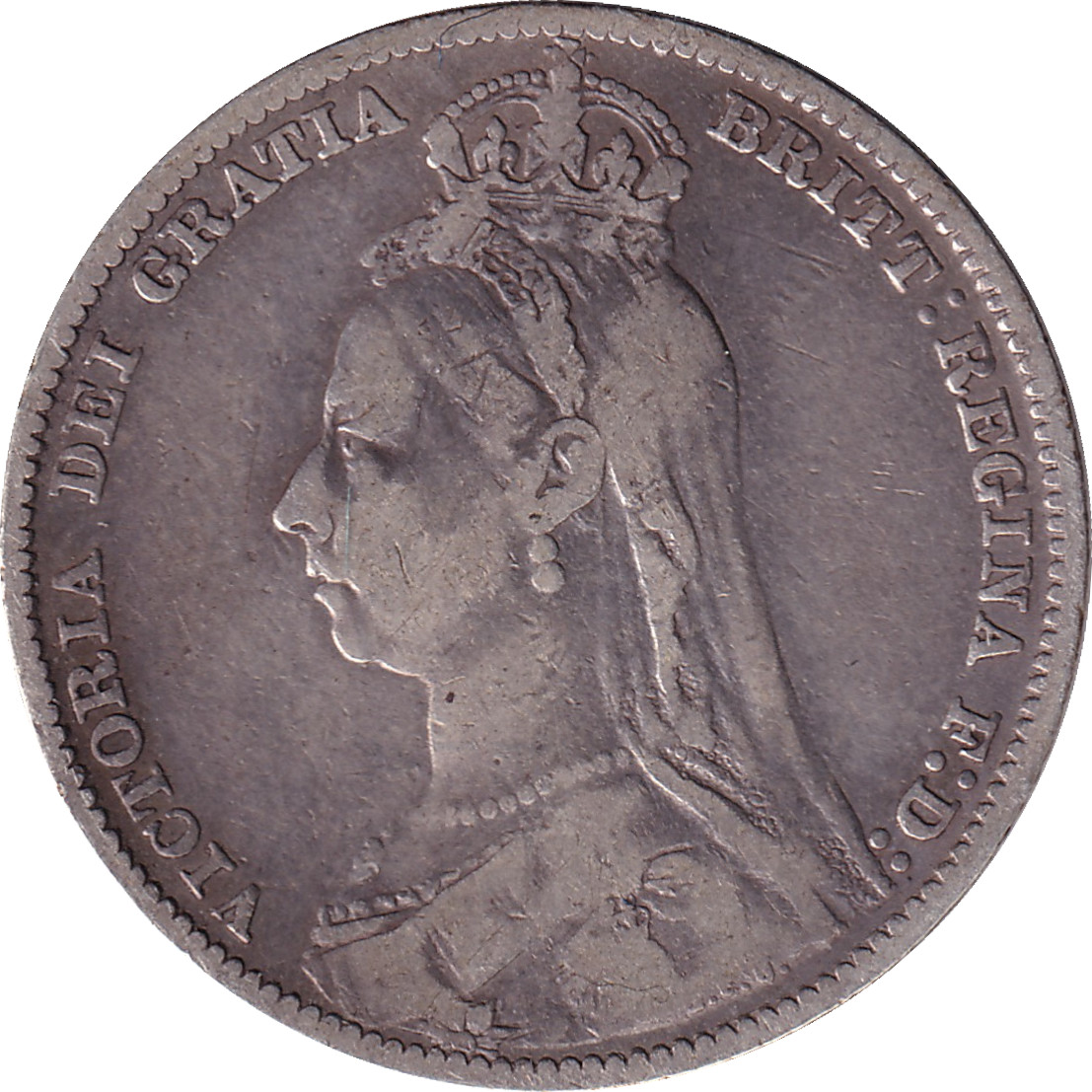 1 shilling argent - Victoria - Buste du Jubilé