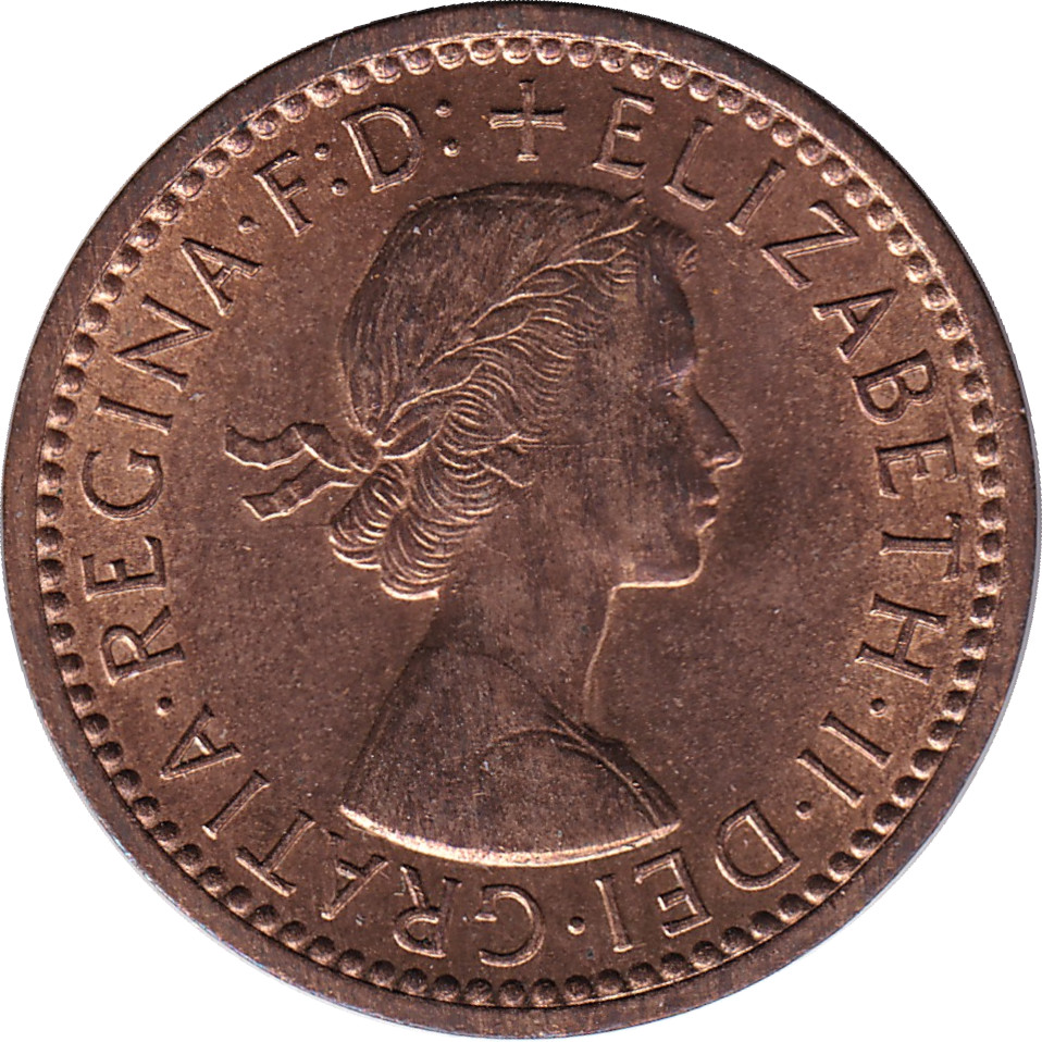 1 farthing - Elizabeth II