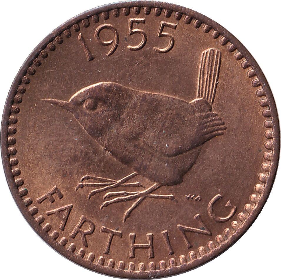 1 farthing - Elizabeth II