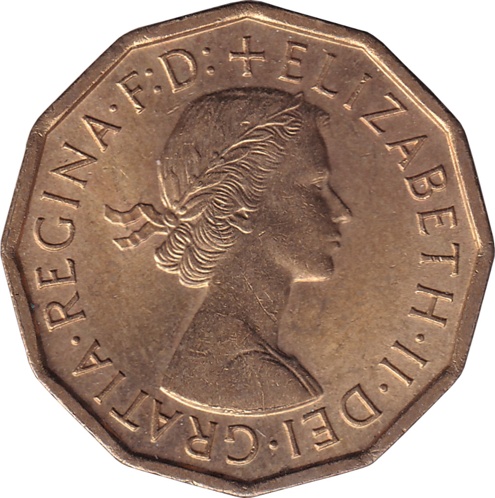 3 pence - Elizabeth II