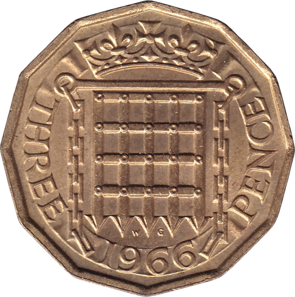 3 pence - Elizabeth II