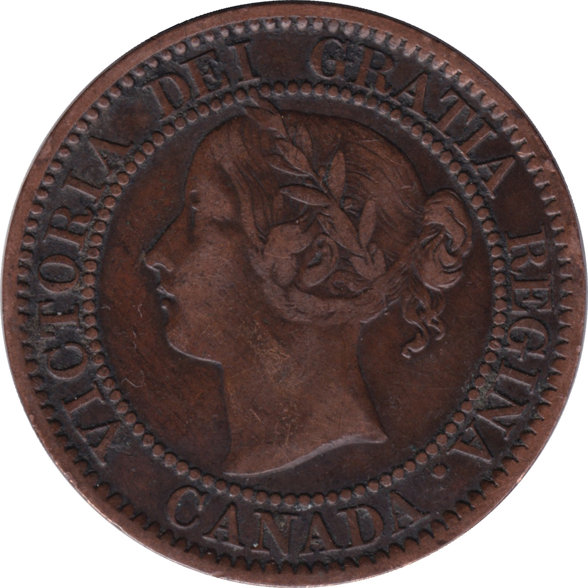 1 cent - Victoria - Tête laurée