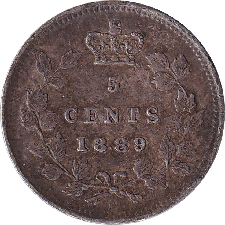 5 cents argent - Victoria